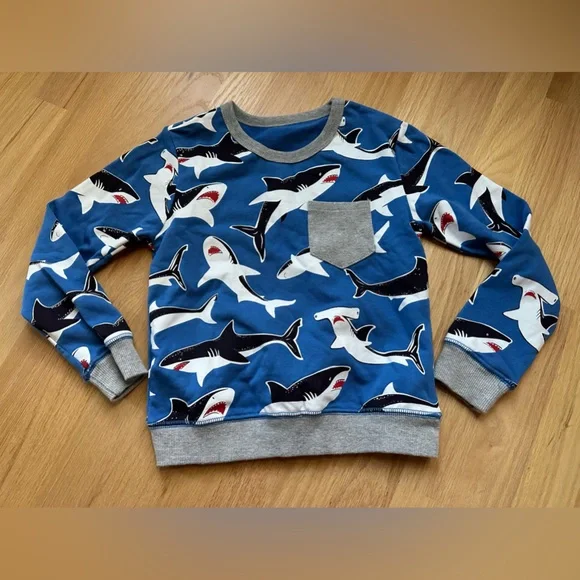 Shirts Tops Nwot Boys Shark Sweatshirt Great White And